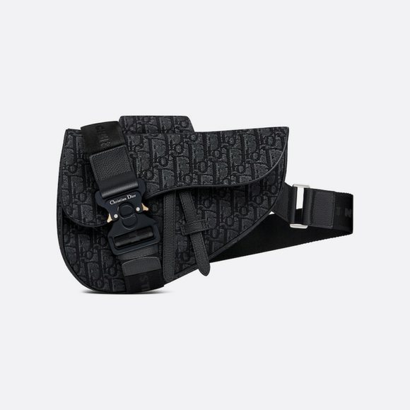 Dior Oblique Men's Saddle Bag - Picture 1 of 9